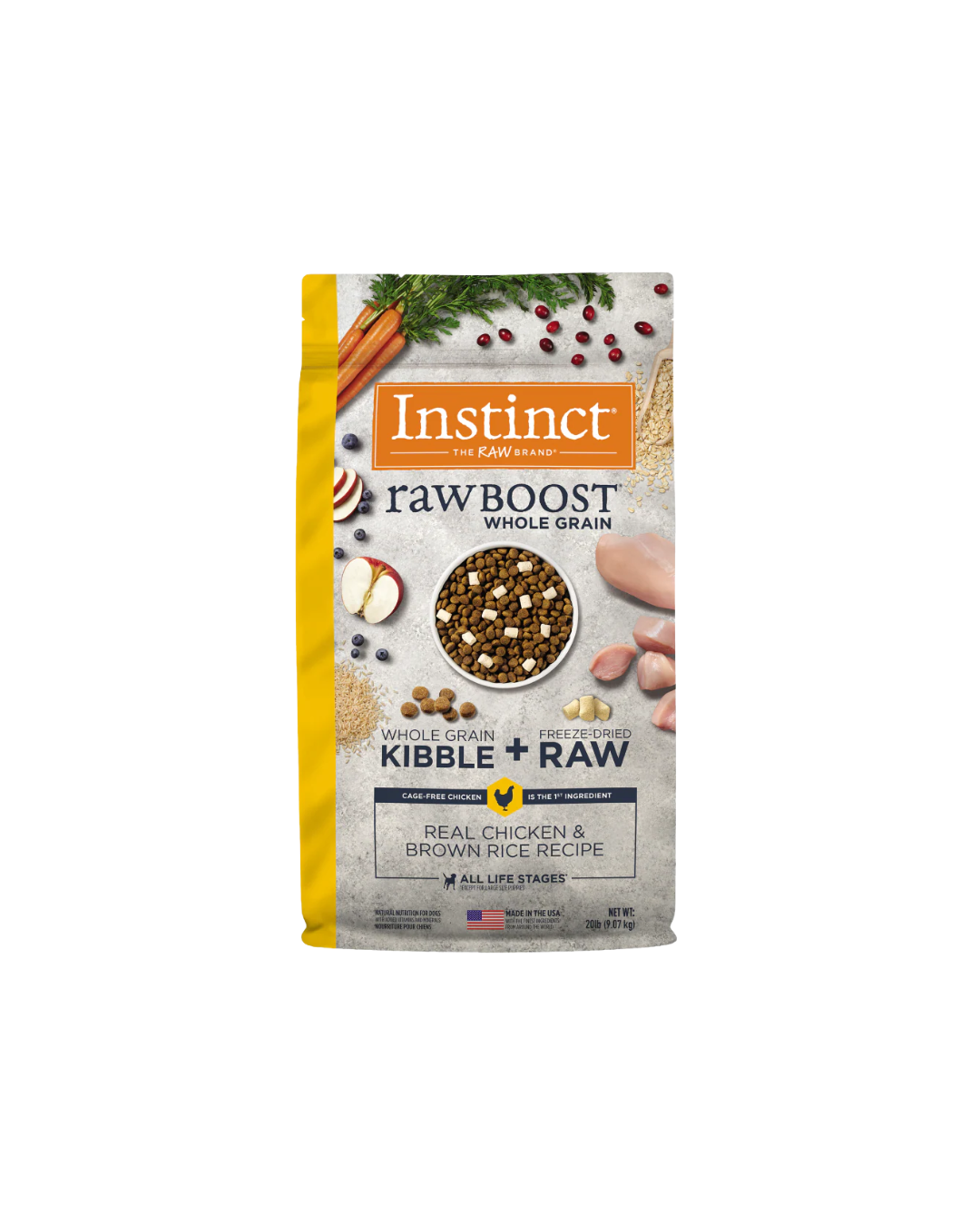 Instinct Raw Boost Pollo y Arroz Integral