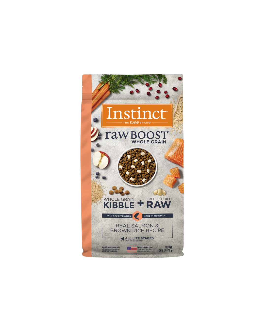 Instinct Raw Boost Salmón y Arroz Integral